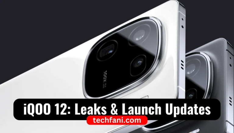 iQOO 12: Leaks and Launch Updates
